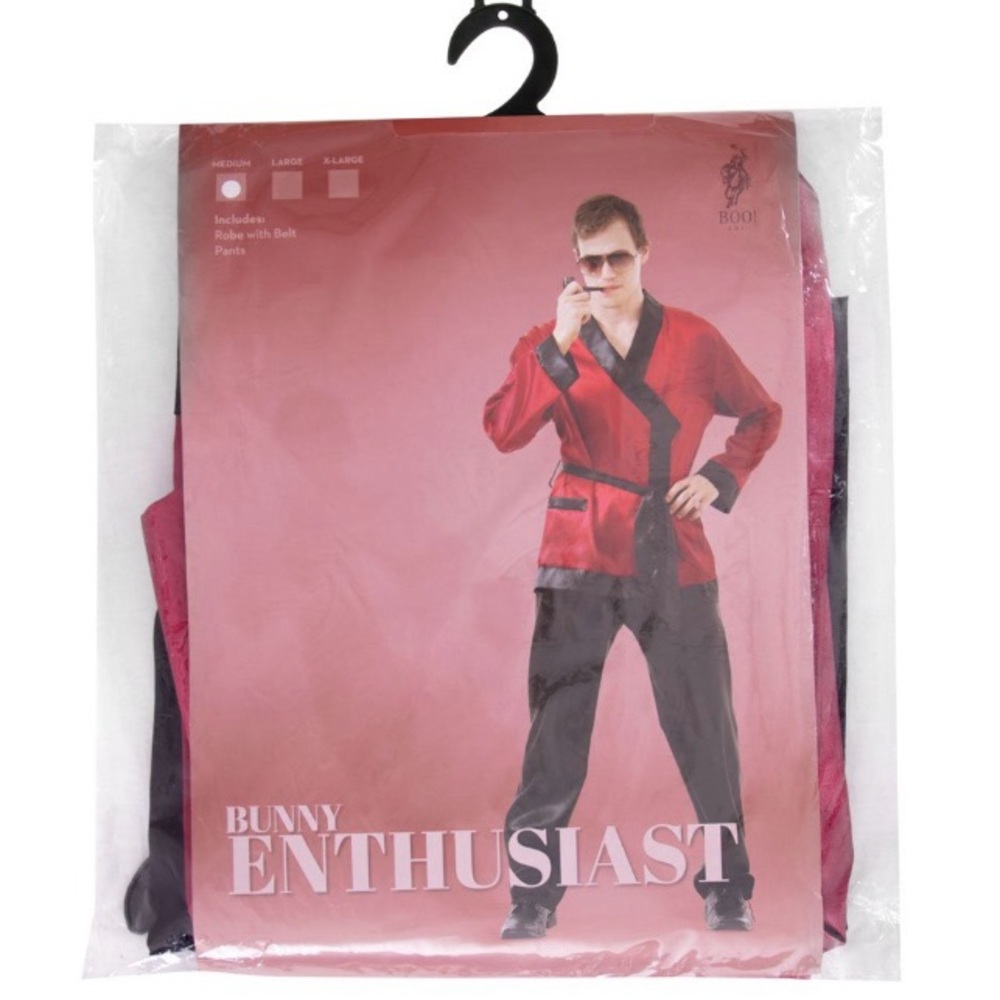 NIP Adult Red and Black Bunny Enthusiast Costume
